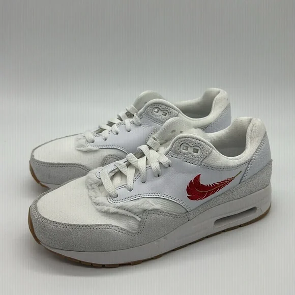 New Nike Air Max 1 BG ‘The Bay’ GS - FJ4628-100 White/Red NWOB
